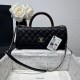 Perfetto Replica Borse Chanel 26P piccola con manico Coco AS6091 nera Imitazione Outlet