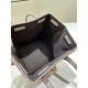 Perfetto Replica Mini borsa tote Fendi Origami tessuto jacquard Marrone Imitazione Outlet