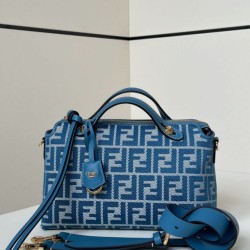 Perfetto Replica Borsa a mano media Fendi By The Way morbida blu Imitazione Outlet