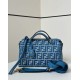 Perfetto Replica Borsa a mano media Fendi By The Way morbida blu Imitazione Outlet
