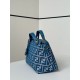Perfetto Replica Borsa a mano media Fendi By The Way morbida blu Imitazione Outlet