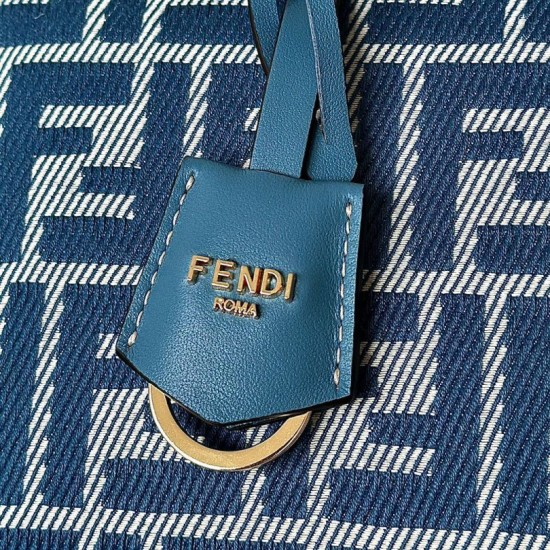 Perfetto Replica Borsa a mano media Fendi By The Way morbida blu Imitazione Outlet