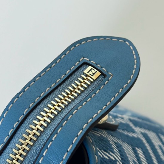Perfetto Replica Borsa a mano media Fendi By The Way morbida blu Imitazione Outlet