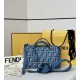 Perfetto Replica Borsa a mano media Fendi By The Way morbida blu Imitazione Outlet