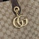 Perfetto Replica Borse tote media Gucci 855279 GG Marmont Marrone Imitazione Outlet