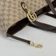 Perfetto Replica Borse tote media Gucci 855279 GG Marmont Marrone Imitazione Outlet