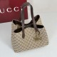 Perfetto Replica Borse tote media Gucci 855279 GG Marmont Marrone Imitazione Outlet