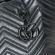 Perfetto Replica Borsa tote media Gucci 855279 GG Marmont Nero Imitazione Outlet