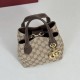 Perfetto Replica Borsa tote piccola Gucci GG Marmont 855391 Marrone Imitazione Outlet