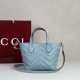 Borsa tote piccola Gucci GG Marmont 855391 Blu False Fatte Bene Online Perfetto Replica Borsa tote piccola Gucci GG Marmont 855391 Blu Imitazione Outlet