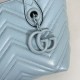 Borsa tote piccola Gucci GG Marmont 855391 Blu False Fatte Bene Online Perfetto Replica Borsa tote piccola Gucci GG Marmont 855391 Blu Imitazione Outlet
