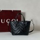 Perfetto Replica Borsa tote piccola Gucci GG Marmont 855391 Nero Imitazione Outlet