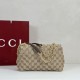 Perfetto Replica Borsa a tracolla piccola Gucci GG Marmont 855391 Marrone Imitazione Outlet