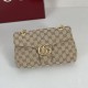 Perfetto Replica Borsa a tracolla piccola Gucci GG Marmont 855391 Marrone Imitazione Outlet