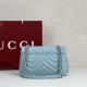 Perfetto Replica Borsa a tracolla piccola Gucci GG Marmont 855391 Blu Imitazione Outlet