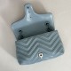 Perfetto Replica Borsa a tracolla piccola Gucci GG Marmont 855391 Blu Imitazione Outlet