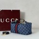 Borsa media Gucci Vanity con manico superiore 857799 Blu False Fatte Bene Online Perfetto Replica Borsa media Gucci Vanity con manico superiore 857799 Blu Imitazione Outlet