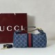 Borsa media Gucci Vanity con manico superiore 857799 Blu False Fatte Bene Online Perfetto Replica Borsa media Gucci Vanity con manico superiore 857799 Blu Imitazione Outlet
