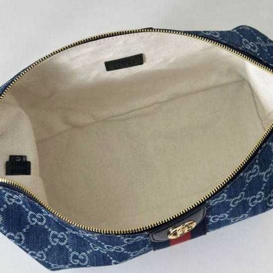 Borsa media Gucci Vanity con manico superiore 857799 Blu False Fatte Bene Online Perfetto Replica Borsa media Gucci Vanity con manico superiore 857799 Blu Imitazione Outlet
