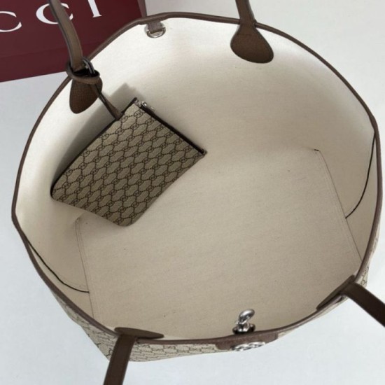 Borse tote media Gucci Ophidia marrone False Fatte Bene Online Perfetto Replica Borse tote media Gucci Ophidia marrone Imitazione Outlet