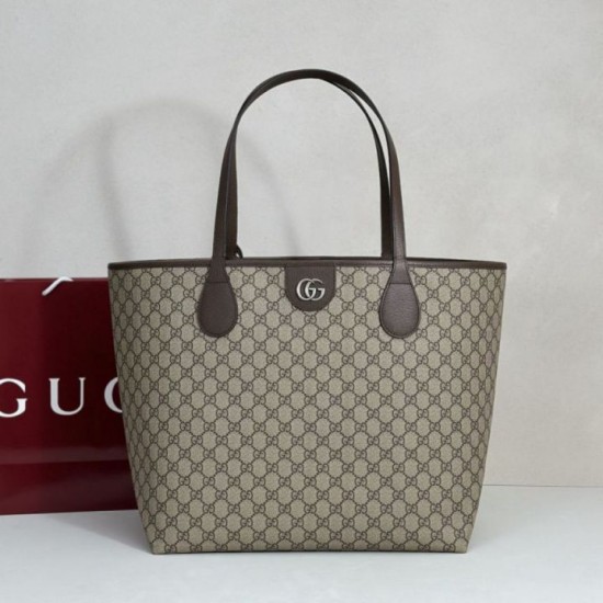 Borse tote media Gucci Ophidia marrone False Fatte Bene Online Perfetto Replica Borse tote media Gucci Ophidia marrone Imitazione Outlet