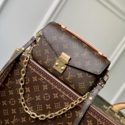 Perfetto Replica Borsa Louis Vuitton Pochette Métis East West M46279 Marrone Imitazione Outlet