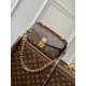 Perfetto Replica Borsa Louis Vuitton Pochette Métis East West M46279 Marrone Imitazione Outlet