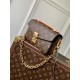 Perfetto Replica Borsa Louis Vuitton Pochette Métis East West M46279 Marrone Imitazione Outlet