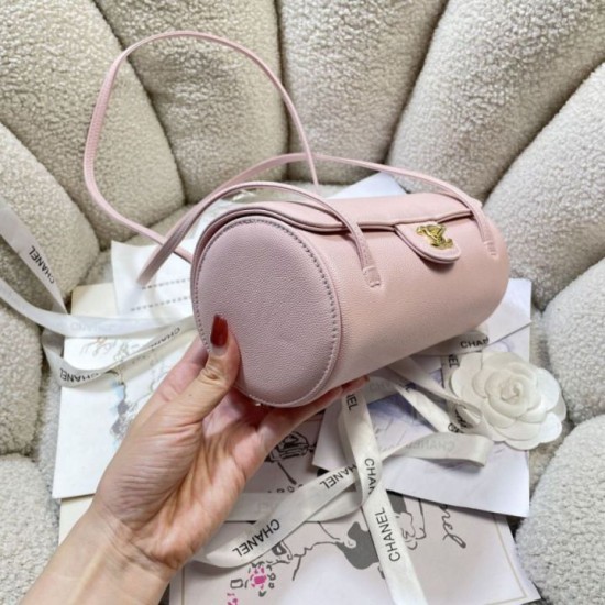 Replica Borse bowling piccola Chanel AS6143 Rosa Imitazione fallate Outlet