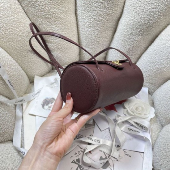 Replica Borsa bowling piccola Chanel AS6143 Bordeaux Imitazione fallate Outlet