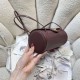 Replica Borsa bowling piccola Chanel AS6143 Bordeaux Imitazione fallate Outlet