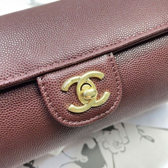 Replica Borsa bowling piccola Chanel AS6143 Bordeaux Imitazione fallate Outlet
