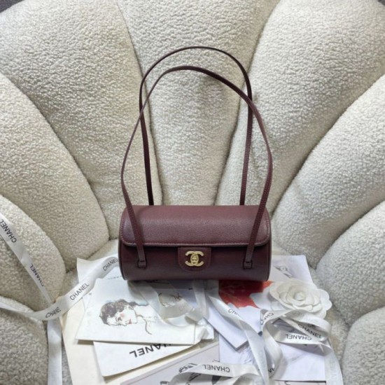 Replica Borsa bowling piccola Chanel AS6143 Bordeaux Imitazione fallate Outlet