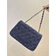 Replica Borsa a tracolla Chanel mini flap denim trapuntato A69900 blu Falso Non Originali Replica Borsa a tracolla Chanel mini flap denim trapuntato A69900 blu Imitazione fallate Outlet