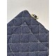 Replica Borsa a tracolla Chanel mini flap denim trapuntato A69900 blu Falso Non Originali Replica Borsa a tracolla Chanel mini flap denim trapuntato A69900 blu Imitazione fallate Outlet