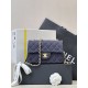 Replica Borsa a tracolla Chanel mini flap denim trapuntato A69900 blu Falso Non Originali Replica Borsa a tracolla Chanel mini flap denim trapuntato A69900 blu Imitazione fallate Outlet