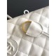 Replica Borsa a secchiello trapuntata con coulisse Chanel AS5227 bianco Imitazione fallate Outlet