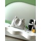 Replica Borsa a secchiello trapuntata con coulisse Chanel AS5227 bianco Imitazione fallate Outlet