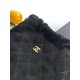 Replica Borsa a secchiello/hobo Chanel trapuntata con coulisse scamosciata AS5227 Nero Imitazione fallate Outlet
