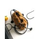 Replica Borsa a secchiello/hobo Chanel trapuntata con coulisse scamosciata AS5227 marrone Imitazione fallate Outlet
