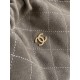 Replica Borsa a secchiello/hobo Chanel trapuntata con coulisse scamosciata AS5227 Grigio Imitazione fallate Outlet