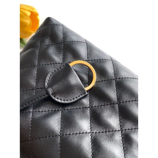 Replica Borsa a secchiello trapuntata con coulisse Chanel AS5227 Nero Imitazione fallate Outlet