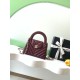 Replica Borsa a mano Kelly Chanel AS4416 con trapuntatura a chevron bordeaux Imitazione fallate Outlet