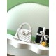 Replica Borsa a mano Kelly Chanel AS4416 con trapuntatura a chevron bianco Imitazione fallate Outlet