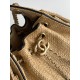Replica Mini borsa Chanel 26P trapuntata in rafia intrecciata AS5631 marrone Imitazione fallate Outlet