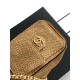 Replica Mini borsa Chanel 26P trapuntata in rafia intrecciata AS5631 marrone Imitazione fallate Outlet