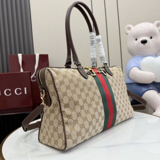 Replica Borsa bauletto grande Gucci Borsetto 866734 Marrone Imitazione fallate Outlet