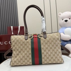 Replica Borsa bauletto grande Gucci Borsetto 866734 Marrone Imitazione fallate Outlet
