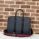 Replica Borsa da lavoro media da uomo Gucci GG 792077 nera Imitazione fallate Outlet