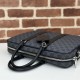 Replica Borsa da lavoro media da uomo Gucci GG 792077 nera Imitazione fallate Outlet